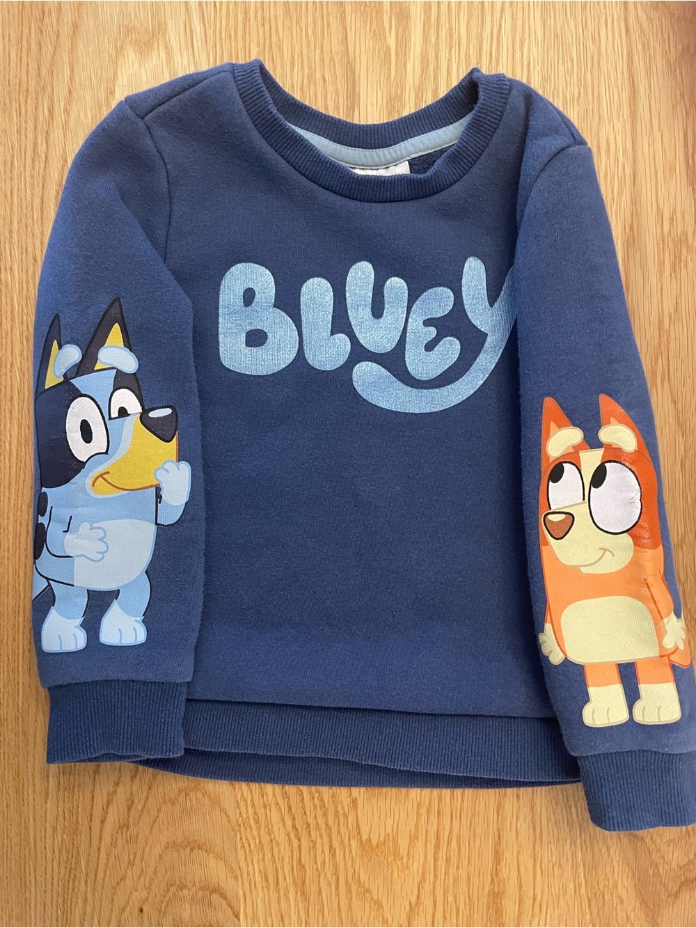 Joe Fresh Navy Bluey Sweatshirt with Blue & Orange Characters